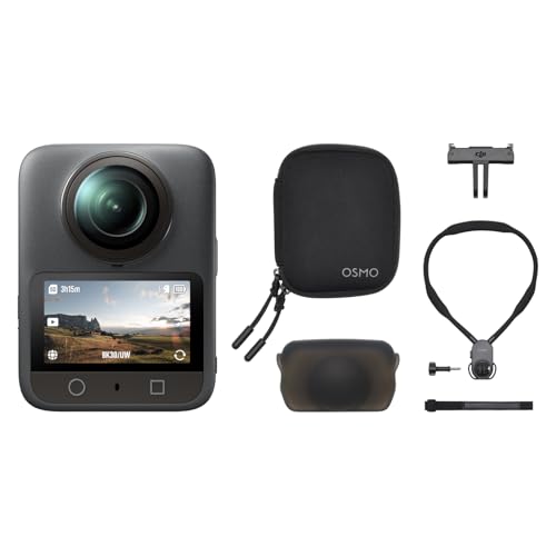 DJI Osmo 360 ネックマウント コンボ、1インチ360°イメージングエリアを備えた360°カメラ、170° FOV、ネイティブ8K 360°動画 、マグネットクイックリリース設計、ライダー用アクションカメラ 1枚目 画像