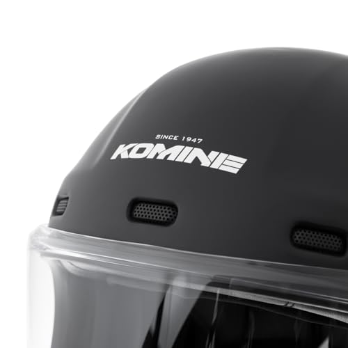 コミネ(KOMINE) 01-190 HK-190 ネオレトロフルフェイスヘルメット Vintage White M 中間 画像