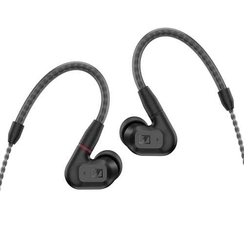 ゼンハイザー Sennheiser イヤホン 有線 IE 200 ブラック ダイナミック カナル型 オーディオファイル ゲーミング TrueResponseトランスデューサー ブレードケーブル イヤーフック イヤフォン 【国内正規品】 1枚目 画像