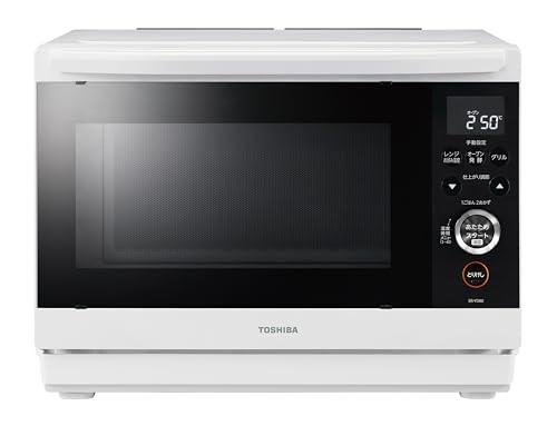 TOSHIBA(東芝) スチームオーブンレンジ 石窯ドーム 26L ER-YD80(W) ホワイト 250℃ 1段調理 フラットテーブル 電子レンジ 赤外線センサー ノンフライ調理 簡単お手入れ 小型 新生活 一人暮らし 二人暮らし ファミリー 画像1
