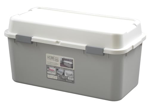JEJアステージ ホームボックス 日本製 収納庫 家庭用 宅配ボックス ライトグレー880 物置 ゴミ箱 ベランダ 防災 [幅88×奥行44×高さ44.5cm] 画像1