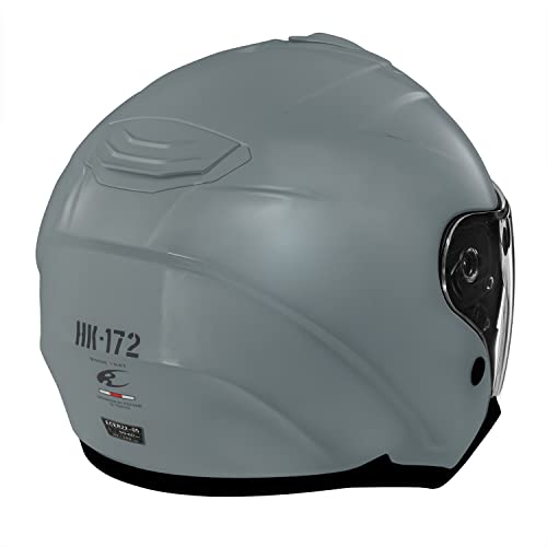 コミネ(KOMINE) バイク用 HK-172 FL コンポジット FRP ジェットヘルメット Basalt Grey XL 中間 画像