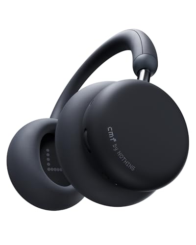 CMF by Nothing Headphone Pro オーバーイヤー ヘッドホン Bluetooth 5.3対応 最大100時間再生 ハイブリッドアクティブ ノイズキャンセリング LDAC&Hi-Res認証 40mmドライバー 空間オーディオ マイク付き ワイヤレスヘッドホン 軽量 (ダークグレー) 1枚目 画像