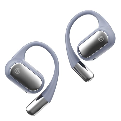 【音質がさらに進化・新次元のオープン型】 Earaku (イアラク) ワイヤレスイヤホン オープンイヤー イヤホン 超軽量 耳を塞がない 耳掛け式 究極のフィット感 イヤフォン 骨伝導の革新 DSP機能 オープンイヤーヘッドホン 業界トップ音質 指向性音伝送技術 音漏れ無し 日本語音声 Bluetooth5.3/マルチポイント接続/ENC通話ノイズリダクション 2024年夏新登場 (グレー) 1枚目 画像