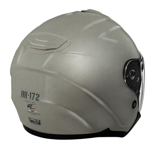 コミネ(KOMINE) バイク用 HK-172 FL コンポジット FRP ジェットヘルメット Gunmetal XL 中間 画像