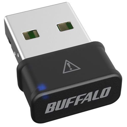 バッファロー WiFi 無線LAN 子機 アダプター コンパクト 866Mbps/433Mbps 11ac/n/a/g/b USB 2.0 WPA3 WI-U2-866DM/N 画像1
