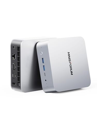 MINISFORUM AI M1 Pro-285H ミニ PC、 インテル Core Ultra 9 285H、 Intel Arc 140T GPU 、OCulink ポート外付け GPU 対応、DDR5 64GB(最大 128GB)、2TB SSD、HDMI2.1、DP1.4、USB4×2 (4 画面出力)、Wi-Fi 7&2.5G LAN 画像1