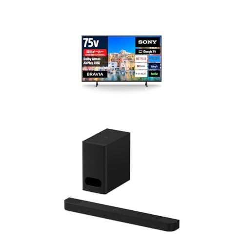 【セット買い】ソニー(SONY) テレビ 75インチ 液晶 4K ブラビア KJ-75X75WL + ソニー サウンドバー HT-B600 BRAVIA Theatre Bar 6 1枚目 画像