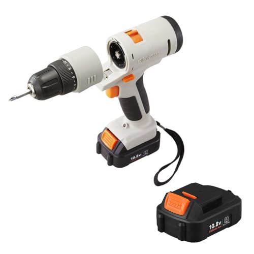 【バッテリー+1個 期間限定セット】アイリスオーヤマ 10.8Vマルチギア 充電式ドリルドライバーセット PJM10DRS+type-c充電バッテリー DBL1020C 1枚目 画像