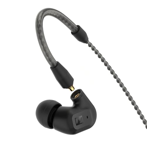 ゼンハイザー Sennheiser イヤホン 有線 IE 200 ブラック ダイナミック カナル型 オーディオファイル ゲーミング TrueResponseトランスデューサー ブレードケーブル イヤーフック イヤフォン 【国内正規品】 最後 画像