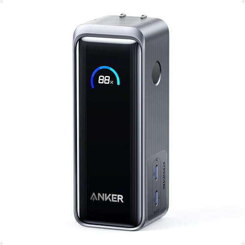 Anker Prime Power Bank (9600mAh, 65W, Fusion) (9600mAh 65W出力モバイルバッテリー搭載 USB充電器)【独自技術Anker GaN採用/Power Delivery対応/PSE技術基準適合/USB-C入力】iPhone MacBook Android その他機器対応 1枚目 画像