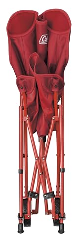 Coleman(コールマン) アウトドアワゴン兼チェア ワンマイルチェア(レッド) キャリーワゴン 耐荷重100kg 折りたたみ式 自立式収納 キャンプ 運動会 BBQ フェス ワンタッチ収束式 釣り 運搬50kg 中間 画像