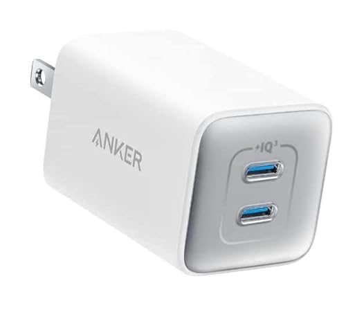 Anker 523 Charger (Nano 3, 47W)【PowerIQ 3.0 (Gen2)搭載/PSE技術基準適合/折りたたみ式プラグ】iPhone 17 / 16 / 15シリーズ / Air MacBook Air その他各種機器対応 (ホワイト) 1枚目 画像
