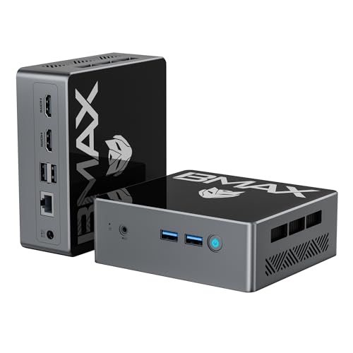 【ミニpc N95 高性能省電力モデル】BMAX ミニpc Intel mini pc N95 4C/4T 15W 最大3.4GHz N5095より速い 16GB DDR4+512GB SSD 小型PC M.2_SATA/HDD拡張 USB3.0×2 HDMI×2/2画面同時出力 4K@60Hz 小型パソコン 高速2.4G/5GWi-Fi BT4.2 ギガビットLAN 静音 ミニパソコン B4 1枚目 画像