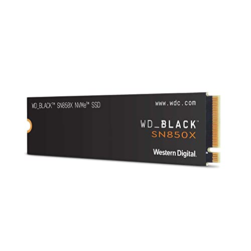 Western Digital ウエスタンデジタル WD BLACK M.2 SSD 内蔵 1TB NVMe PCIe Gen4 x4 (読取り最大 7300MB/s 書込み最大 6300MB/s) ゲーミング PC メーカー保証5年 WDS100T2X0E-EC SN850X 1枚目 画像