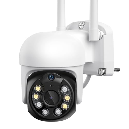 【500万画素・自動追跡機能】 YESKAMOO 防犯カメラ 屋外 ワイヤレス 360°全方位監視 Ptzカメラランキング AI人物検知 人感発光 夜間カラー 音声警報 動体検知 監視カメラ 録画機能付き 常時録画 録音 双方向通話 IP66防水 屋外防犯カメラ 2.4GHz対応 スマホ/パソコン対応 アプリで遠隔操作 警報通知 MicroSDカード/クラウド保存 家族共有 画像1