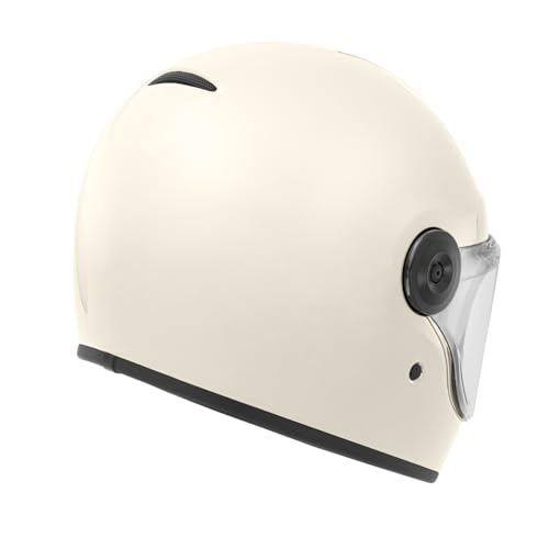 コミネ(KOMINE) 01-190 HK-190 ネオレトロフルフェイスヘルメット Vintage White M 中間 画像