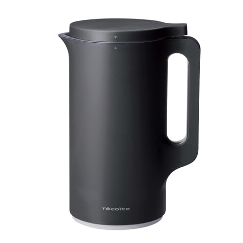 ［日本正規品］recolte レコルト 自動調理ポット スープメーカー 大容量 約600ml 30レシピ 豆乳メーカー 全自動 ポタージュ 洗いやすい 多機能 レシピ本付き 離乳食 おかゆ 加熱式 ナチュラルブラック RSY-2(BK) 画像1