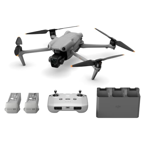 DJI カメラドローン Air 3 Fly Moreコンボ(DJI RC-N2付属)【Remote ID対応】4K ドローン 撮影 ドローンカメラ付き HDR対応 中望遠 & 広角の2つのメインカメラ 最大飛行時間46分 48MP写真 O4映像伝送 予備バッテリー×2 グレー 賠償責任保険1年無償付き 画像1