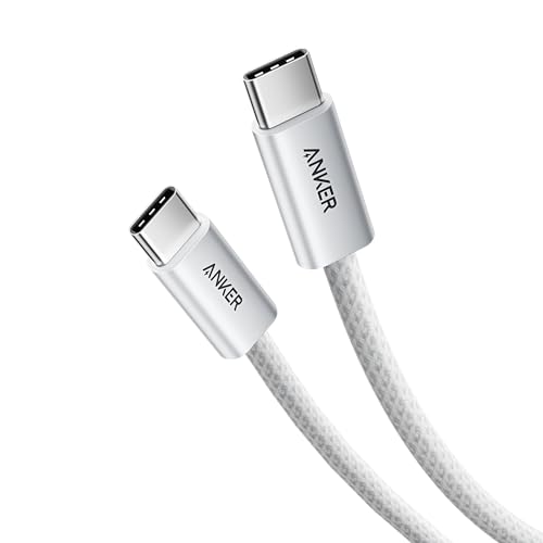 Anker Zolo USB-C & USB-C ケーブル (240W, 高耐久ナイロン) 1.0m ホワイト USB PD対応 高耐久ナイロン素材採用 iPhone 17 / 16 / 15 / Galaxy iPad Pro MacBook Pro/Air 各種対応 1枚目 画像