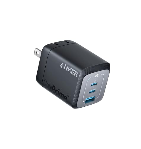 Anker Prime Wall Charger (67W, 3 ports, GaN) (ブラック)【 PD対応/PSE技術基準適合/折りたたみ式プラグ】iPhone シリーズ MacBook Windows PC iPad Galaxy Android スマートフォン ノートPC 各種 その他機器対応 1枚目 画像