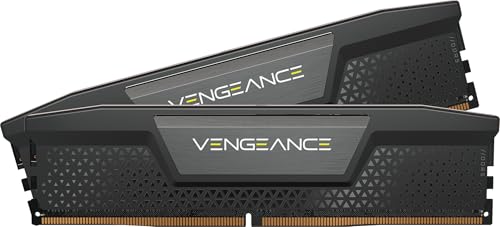 【Amazon.co.jp限定】CORSAIR DDR5-6000MHz デスクトップPC用メモリ VENGEANCE DDR5シリーズ (PC5-48000) Intel XMPメモリキット 32GB ブラック [16GB×2枚] CMK32GX5M2E6000C36 画像1