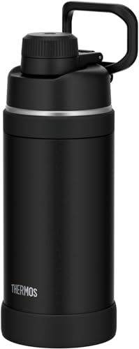 【ハンドル付き・食洗機対応】サーモス 水筒 真空断熱スポーツボトル 750ml ブラック 持ち運びに便利なキャリーループ 直飲み 飲み口が外せて洗いやすい 保冷専用 FJU-750 BK 1枚目 画像