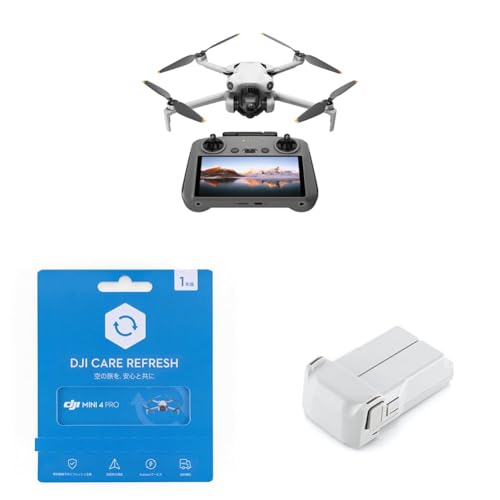 DJI ドローン Mini 4 Pro(DJI RC-2付属)+1年延長CARE保証+45分長時間バッテリーPlus 2025年5月前に生産した製品 1枚目 画像