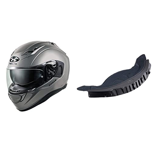 オージーケーカブト(OGK KABUTO)バイクヘルメット フルフェイス KAMUI3 クールガンメタ (サイズ:L) 584788 & ブレスガード Pro【セット買い】 1枚目 画像