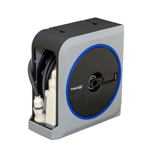 タカギ(takagi) ホース ホースリール NANO NEXT 20m (SK) モノトーン おしゃれ RM1220SK 画像1