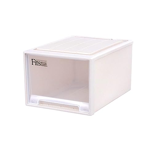 天馬 収納ボックス フィッツケース クローゼット 幅39×奥行53×高さ30cm 収納ケース たわみにくい 衣装ケース 日本製 【色 カプチーノ】 【サイズ L-53】 画像1