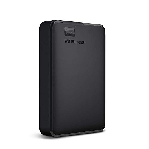 ウエスタンデジタル(Western Digital) WD ポータブルHDD 5TB USB3.0 ブラック WD Elements Portable 外付けハードディスク / メーカー2年保証 WDBU6Y0050BBK-WESN 国内正規代理店品 画像1