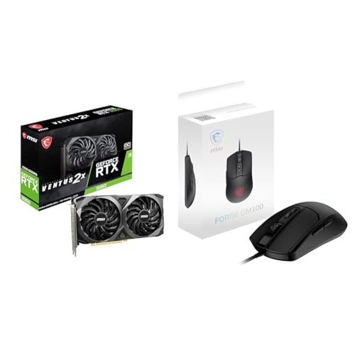 【MSIセット】MSI GeForce RTX 3060 VENTUS 2X 12G OC + 【Amazon.co.jp限定】MSI ゲーミングマウス 画像1