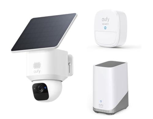Anker Eufy Security SoloCam E30 (屋外カメラ) + Security Motion Sensor (モーションセンサー)x2個 + HomeBase(ホームベース) セット 1枚目 画像
