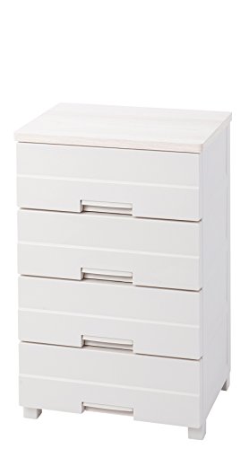 天馬(Tenma) 使いやすさを追求したお部屋になじむチェスト 日本製 完成品 フィッツプラスイージー 4段 特許取得済 引出しロック付きで抜け落ちを防ぐ スムーズな引出し 脚付き 木製天板 インテリアに合うリビングチェスト タンス 収納ケース 衣装ケース プラスチック 【組立不要】 【色 カプチーノ】 【サイズ FE5504】 【幅55×奥行41×高さ85cm】 画像1