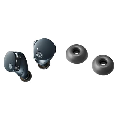 【セット買い】オーディオテクニカ 完全ワイヤレスイヤホン ATH-CKS50TW2 BK(E) & イヤーピース AT-ER500 Lサイズ 1枚目 画像