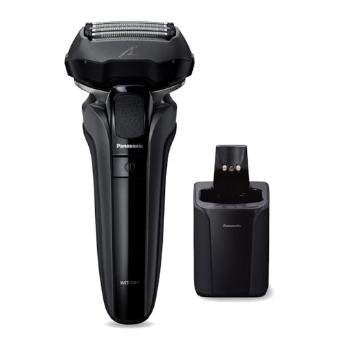 【Amazon.co.jp限定】パナソニック ラムダッシュPRO メンズシェーバー 5枚刃 全自動洗浄充電器 お風呂剃り可 黒 ES-NLV7X-K 1枚目 画像