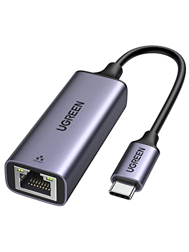 UGREEN USB-C LAN 有線LANアダプター Type-C LAN OTG機能対応 1000Mbps高速 USB-C to RJ45 ギガビットイーサネット Thunderbolt 3搭載 MacBook Asus Lenovo Acer Dell XPSなどに対応 グレー 画像1