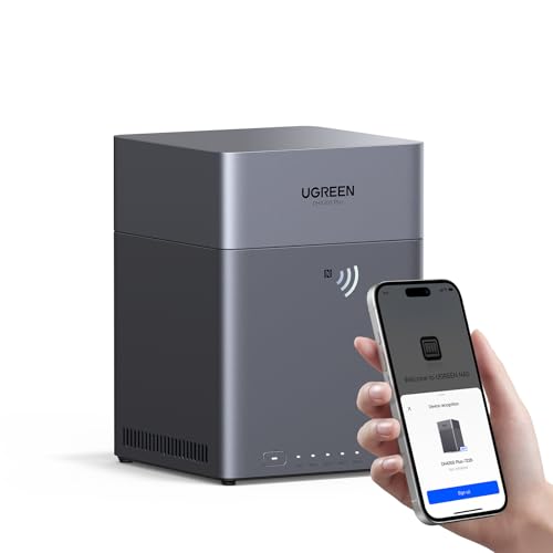 UGREEN NAS DH4300 Plus 4ベイ デスクトップNAS 8GB LPDDR4X RAM 2.5GbE 自動バックアップ NFCワンタッチ接続 AIアルバム 家庭/オフィス向け ネットワークストレージ2年保証( ハードドライブ付属なし) 1枚目 画像