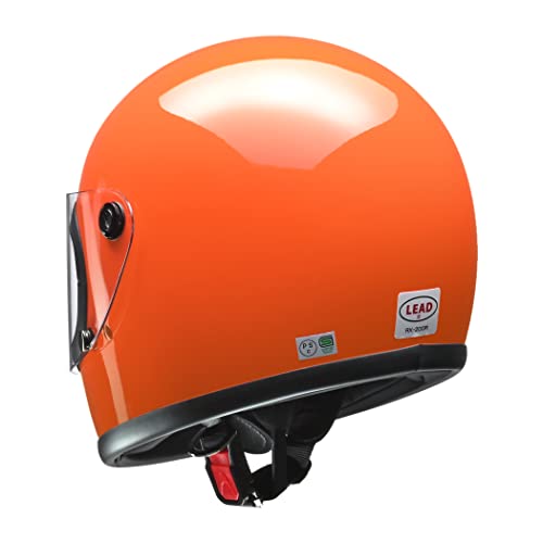 リード工業(LEAD) バイクヘルメット フルフェイス RX-200R オレンジ フリーサイズ (57-60cm未満) - 中間 画像