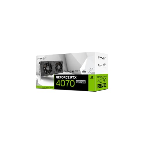 PNY GeForce RTX 4070 Super 12GB VERTO OC PCIe4.0 2スロット・2ファン搭載 グラフィックスカード VCG4070S12DFXPB1-O VD8762 中間 画像
