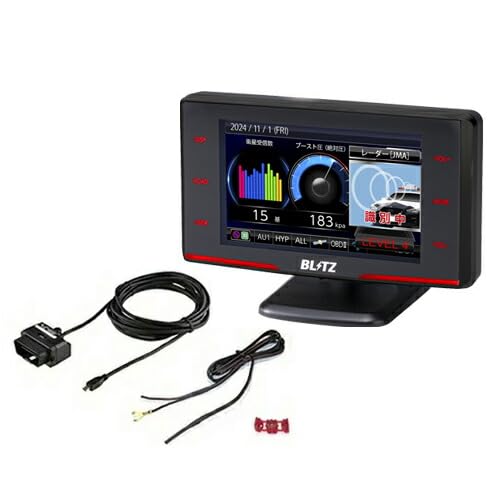 ブリッツ レーザー&レーダー探知機 OBDIIアダプター TL315R + OBD2-BR1A セット Touch-LASER OBD2 無線LAN対応 GPS 移動式小型オービス対応 SDカード付属 JMA-520 JMA-401 MSSS対応 1枚目 画像