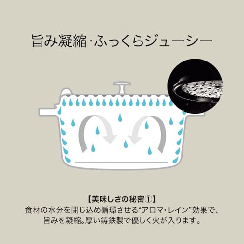 staub ストウブ 「 ピコ ココット ラウンド ブラック 24cm 」 大きい 両手 鋳物 ホーロー 鍋 IH対応 【シリアルナンバー付き日本正規販売品】 La Cocotte Round 40500-241 中間 画像