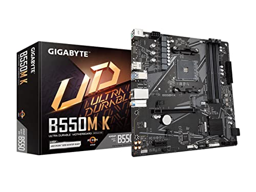 GIGABYTE B550M K マザーボード MicroATX [AMD B550チップセット搭載] MB6135 画像1