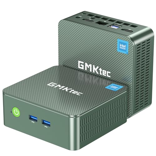 ミニpc Intel N150初登場 【16GB+1TB SSD ミニpc】GMKtec G3 plus mini pc 最新第13世代インテル Twin-N150 Windows11 Pro 4コア/4スレッド 最大周波数3.6GHz WIFI6/BT5.2 TDP 6W 小型 M.2 2280 NVMe(PCIe3.0)ミニパソコン 2.5G有線LANポート付き 静音 超軽量 業務用 グリーン 1枚目 画像