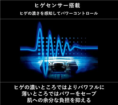 パナソニック メンズシェーバー 電気シェーバー ラムダッシュ 5枚刃 洗浄機付き お風呂剃り 黒 ES-NLV98-K 中間 画像