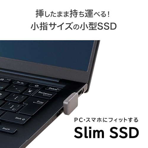 IODATA 外付け SSD 超小型 512GB SlimSSD コンパクト 極小 ポータブル USB Type-C 編集 撮影 vlog スマホ 容量 Time Machine【iPhone/iPad/Android/Windows/Mac/Chrome】日本メーカー SSPJ-UTC512/E 最後 画像