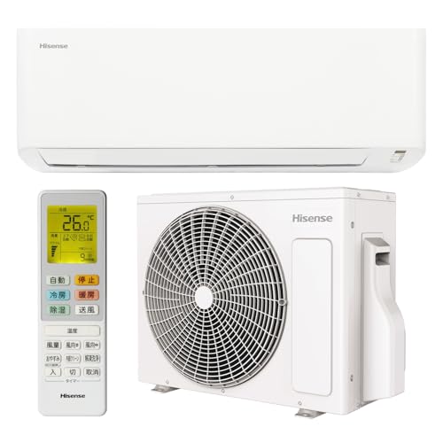 ハイセンス エアコン 6畳 2.2kW どっちも解凍洗浄 内部クリーン パワフル冷暖 はっ水フィルター HA-S22H-WS ホワイト 2025年モデル 1枚目 画像