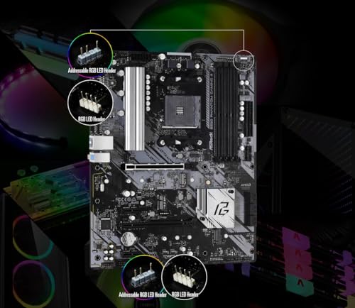 ASRock AMD Ryzen 5000シリーズ (Soket AM4)対応 B550チップセット搭載 ATX マザーボード 【国内正規代理店品】B550 Phantom Gaming 4 中間 画像