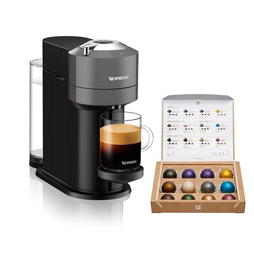 【Amazon.co.jp限定】ネスプレッソ カプセル式コーヒーメーカー ヴァーチュオ ネクスト ダークグレー 水タンク容量1.1L 遠心力抽出 ワンタッチ GDV1-GR-W 1枚目 画像